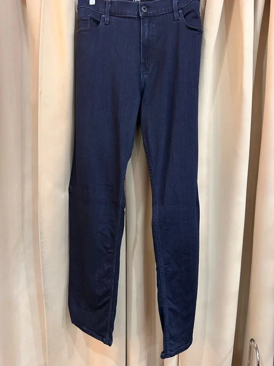 Paige Normandy Stretch Slim Fit Jeans in Dark Navy - Picture 2 of 8